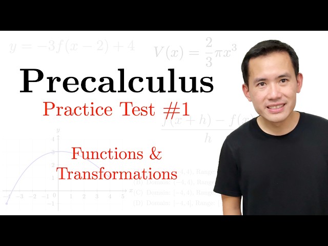 Precalculus Practice Test#1: Functions & Transformations