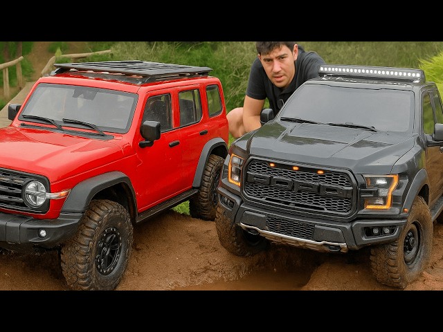 The Traction Hobbies RC Tank 300 & F150 Raptor are INSANELY off road Capable!