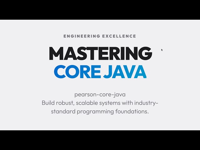 Core Java Fundamentals | Master Java Programming, OOP, Collections, and Multithreading