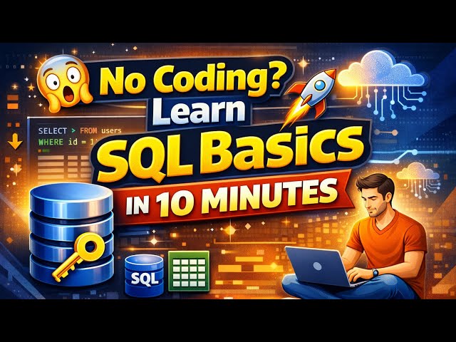 Learn SQL Basics in 10 Minutes | SQL Tutorial For Beginners | Class - 1