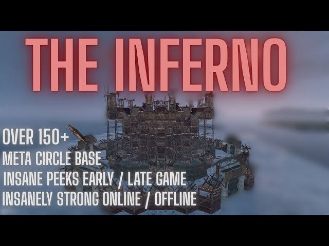 The INFERNO - Rust META Circle Medium Group Base - Opencore - Breach Peeks #rustconsole #rustbuild