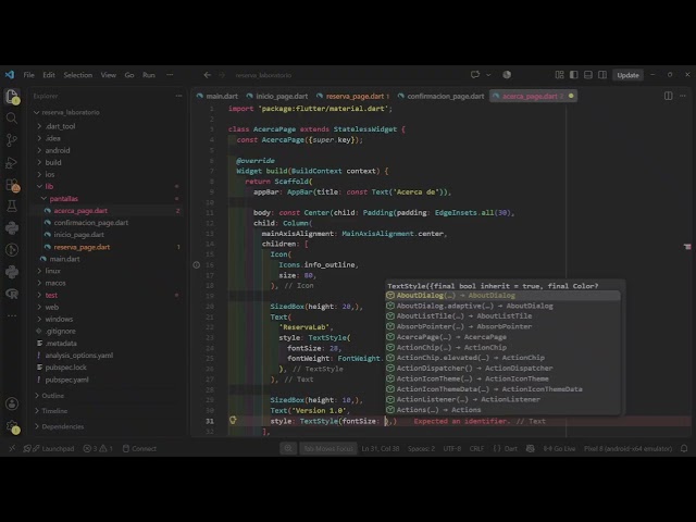 Rutas y formulario con Flutter y Dart, parte 6