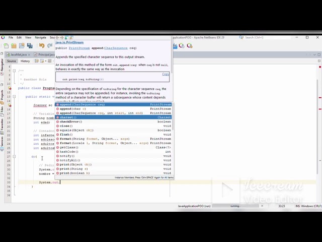 Programa en java netbeans,En programacion lineal