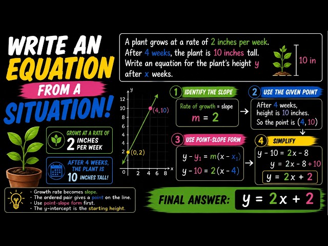 How to Write an Equation from a Word Problem | Algebra
