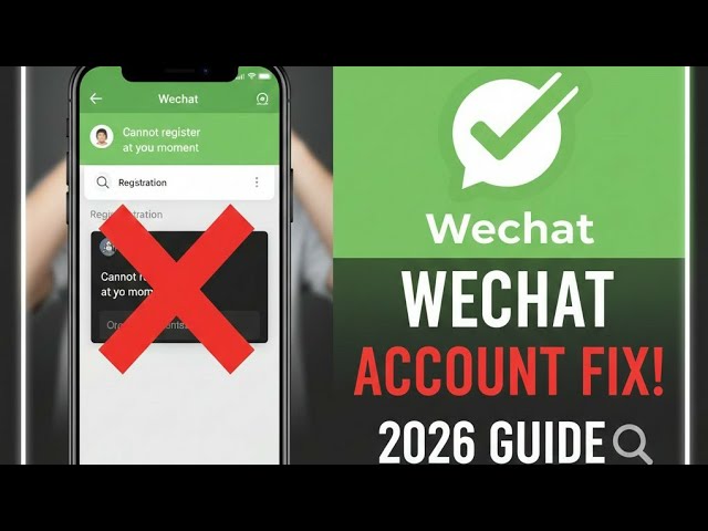 How to Fix "Can't Create Account" on WeChat (2026 Fix)