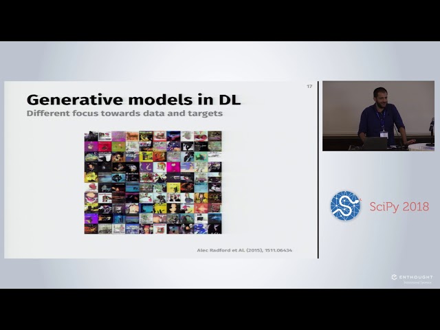 Exploring Molecular Space with Deep Generative Models and Python | SciPy 2018 | Sanchez Lengeling