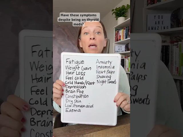 Still exhausted + can’t lose weight, despite being on thyroid medication? #hashimotos  #hypothyroid