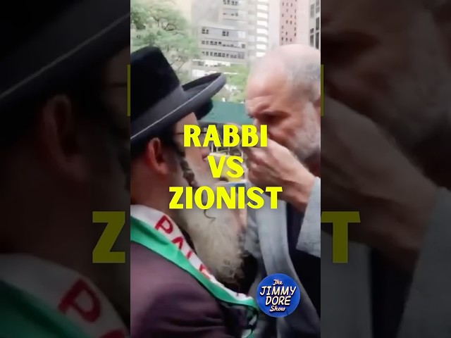 "You Are Amalek!" - Zionist Jew RAGES At Hasidic Rabbi Supporting Palestine