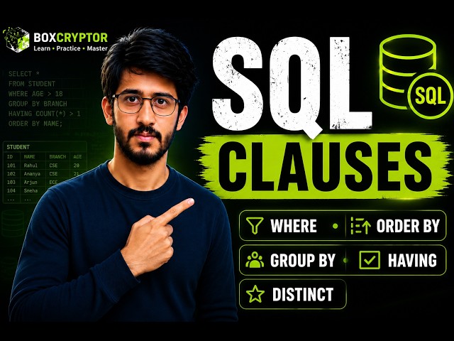 SQL Clause | Where Clause | Order By | Group By | Having