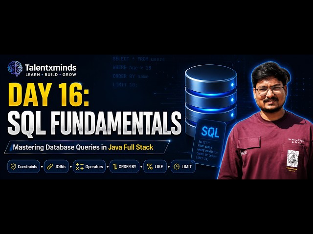 Day 16 | SQL Fundamentals: Constraints, JOINs, Operators, ORDER BY, LIKE & LIMIT Explained
