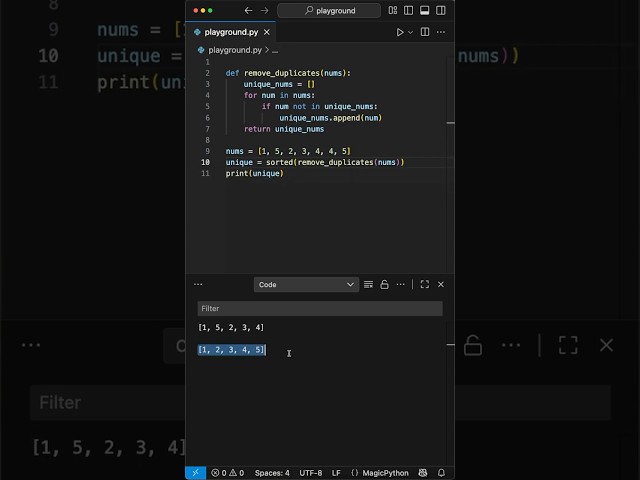 THIS Python Trick Removes ALL Duplicates Instantly #python #coding #tutorial