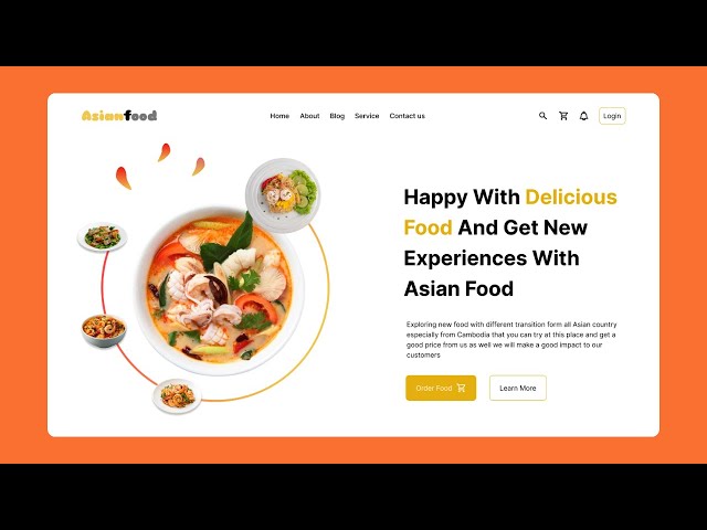 🍽️ Restaurant Website Design Using HTML, CSS & JavaScript | Full Responsive Website Tutorial