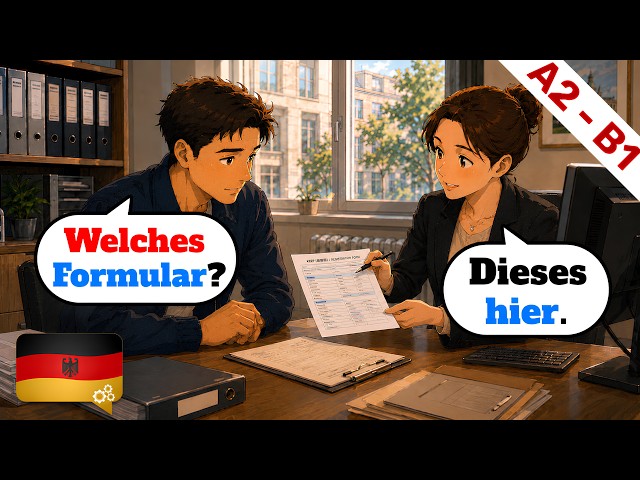 Deutsch Dialogen (A2-B1) | Deutsch lernen durch Hören | Wortschatz & Geschichten