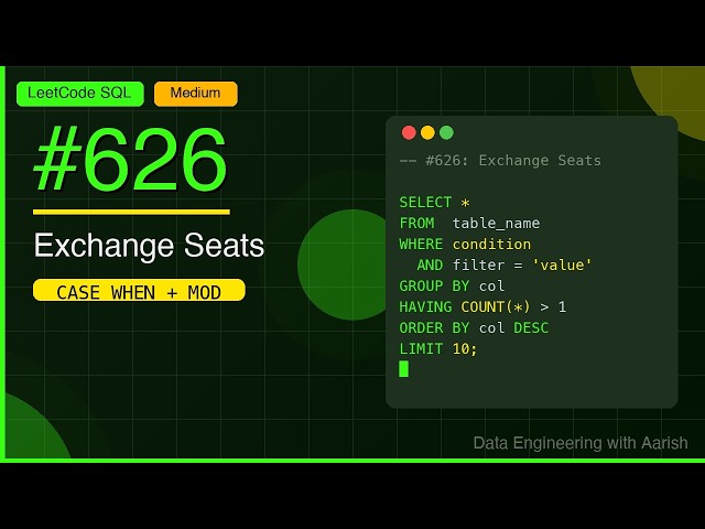 Leetcode 626 Exchange Seats
