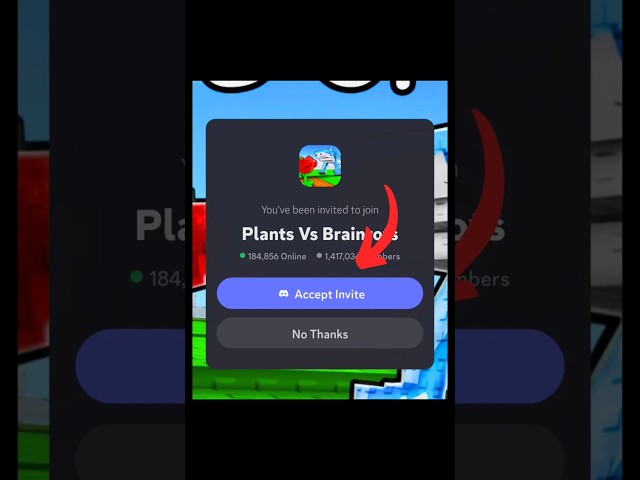 How To Join Plants Vs Brainrots Discord Server (Invite Link) #plantsvsbrainrots #discord