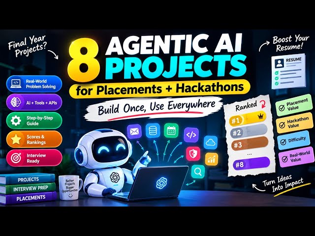 8 Best Agentic AI Projects for Placements and Hackathons 🔥 
