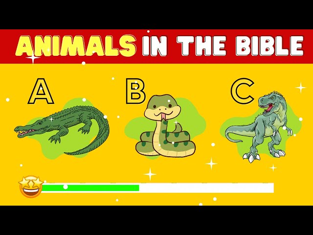 Guess The Animals In The Bible? ✞ | Creatures In Scriptures | Animals Knowledge | Kids Bible Quiz