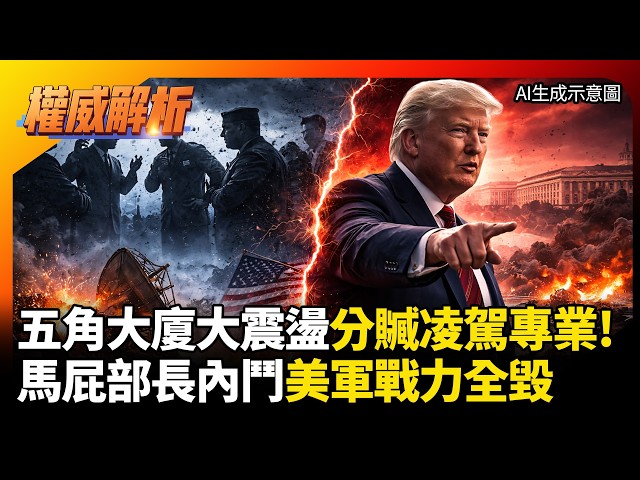 五角大廈人事大震盪權力分贓凌駕專業！ 陸軍高層怒火爆發遭洗牌 川普馬屁部長內鬥自殘美軍戰力全毀！｜#權威解析 #寰宇全視界