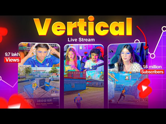 How to do a Vertical Live Stream on YouTube 🔥 Grow Fast Subscribers (2026) | FREE FIRE