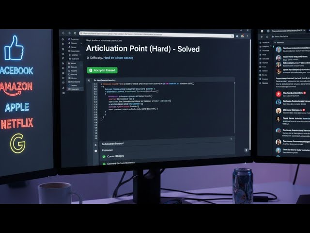 Solved Articulation Point (Tarjan’s Algorithm) using DFS.