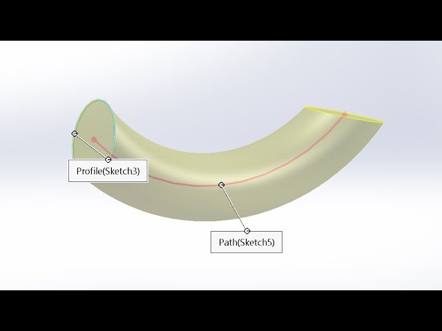 SolidWorks Tutorial | Swept Boss/Base