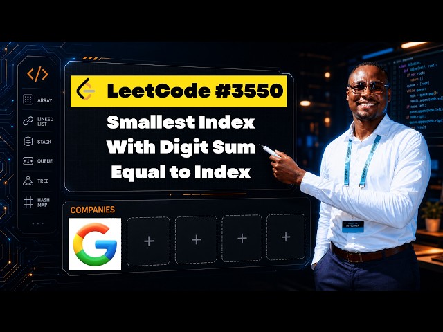 LeetCode 3550 Explained: Digit Sum Equals Index (Python)