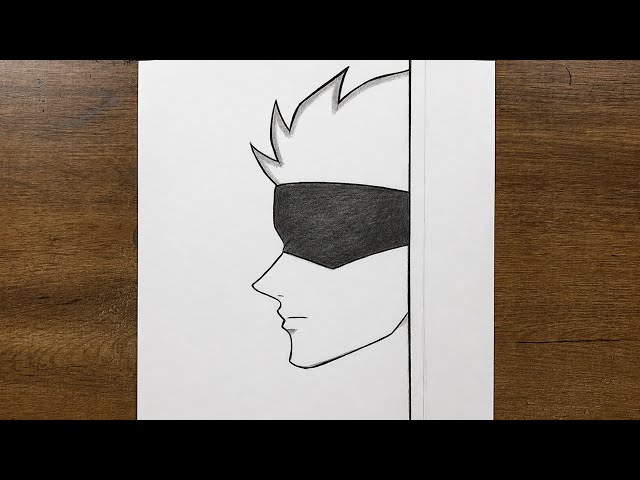 How to Draw Gojo Satoru Easy | Step-by-Step Anime Drawing Tutorial