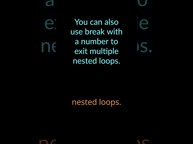 Breaking loops safely