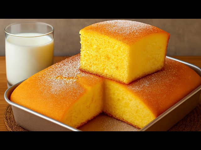 Milk cake in 5 minutes! Fluffy, quick and delicious