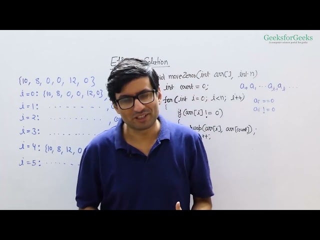 12. Move Zeros to End in Java | Array Problem & DSA Time and Space Complexity explained in 5 minutes