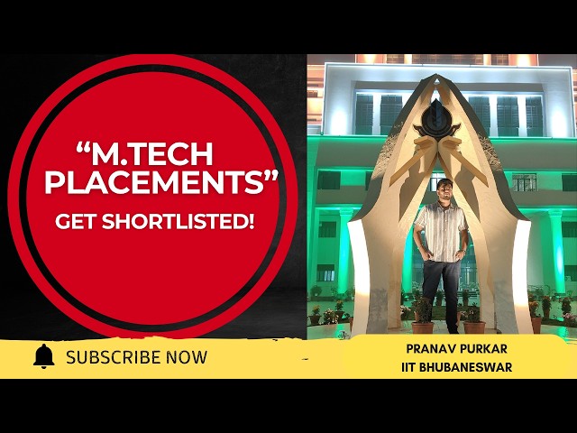 How to Build a Resume for M.Tech Placements | Get More Shortlists