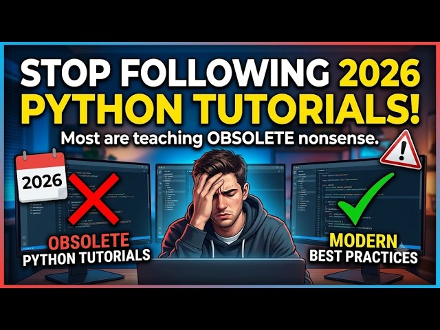 Stop following 2026 Python tutorials because most of them are teaching you obsolete nonsense.
