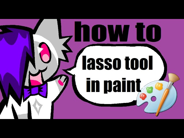 dishbug's ms paint lasso tool tutorial (lasso fill)