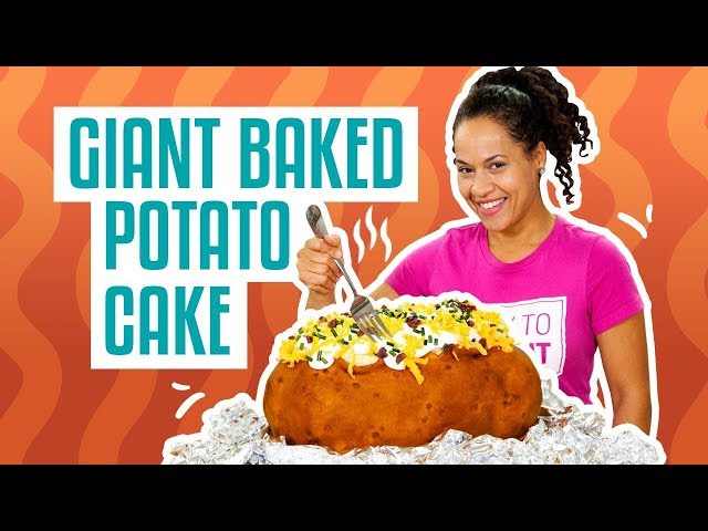 ¡Cómo hacer tu comida favorita de pastel! PAPA GIGANTE AL HORNO | Yolanda Gampp | Cómo hacer un p...