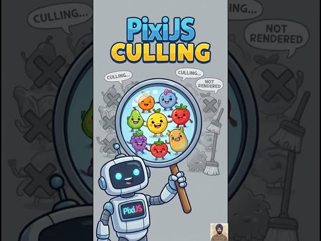 Performance Hack: Visual Culling ✨ #shorts #pixijs #gamedevblog #html5games