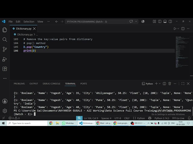 Dictionary in Python Part - 2