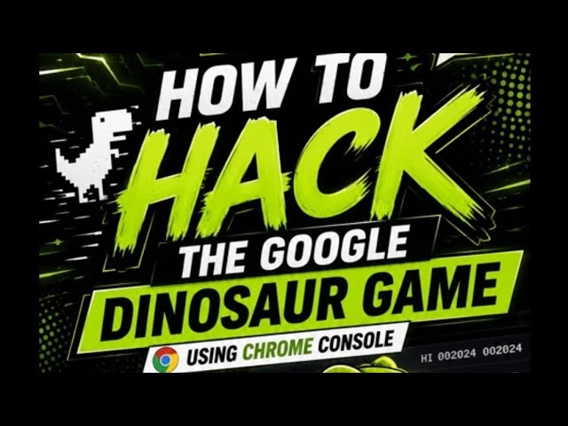 🦖 Hack the Google Chrome Dinosaur Game Like a Developer! 💻🔥
