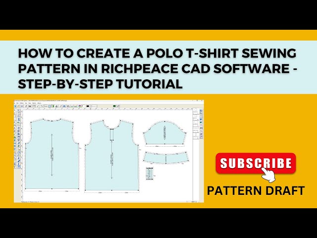 How to Create a Polo T-Shirt Sewing Pattern in Richpeace CAD Software - Step-by-Step Tutorial