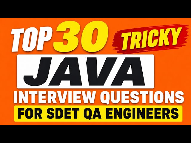 TRICKY Top 30 Java Interview Q&A 🔥 - Document Link is in Description/Comment Box