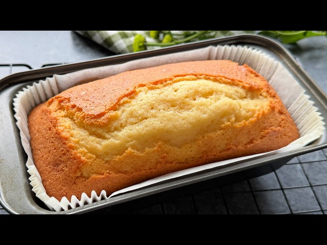 The Softest Vanilla Cake with Simple Ingredients! Easy Quick Recipes