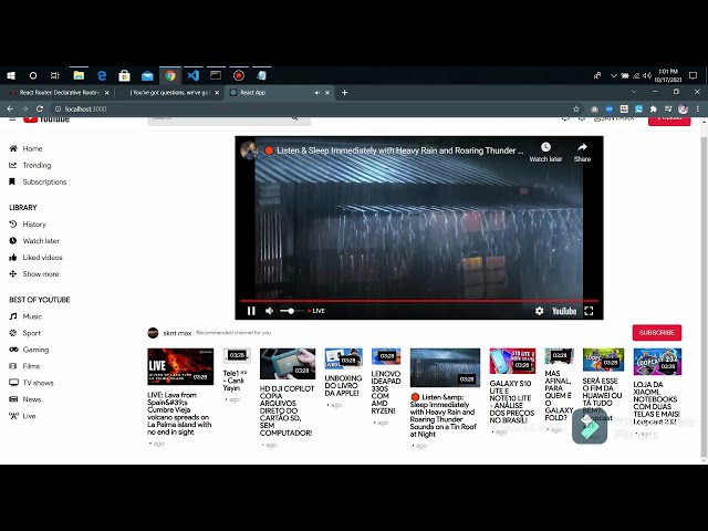 Let's Build a YouTube Clone with REACT JS for Beginners - skntmax