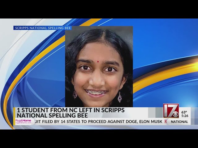 Scripps National Spelling Bee has 1 NC student left