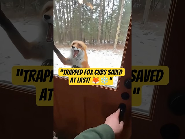 “Red Fox Rescue 🦊 Trapped Cubs Saved | POV Wildlife Rescue #AnimalRescue #Fox #Wildlife”
