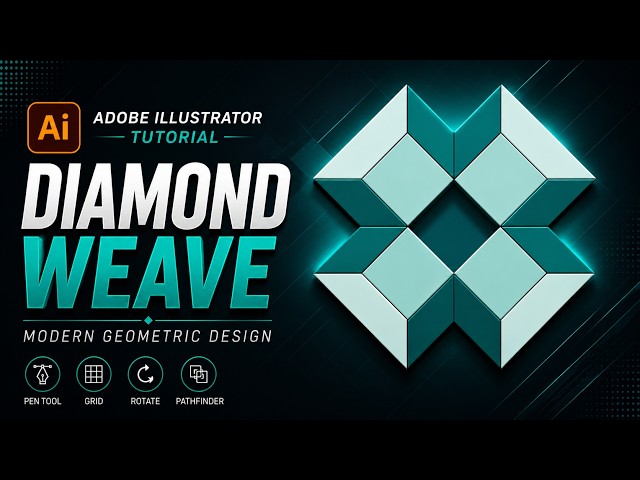Create a Diamond Weave Pattern in Adobe Illustrator (Step-by-Step)