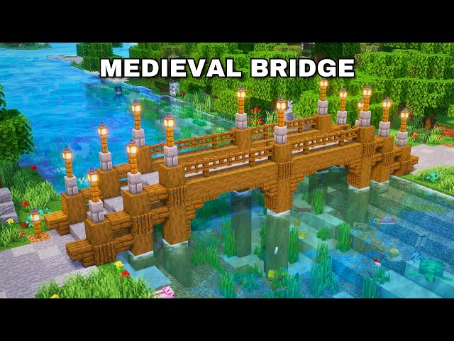 Minecraft: ULTIMATE Medieval Bridge Tutorial (how to build 1.21)