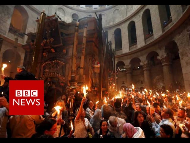 Jerusalem's Holy Fire Ceremony in 360 video - BBC News