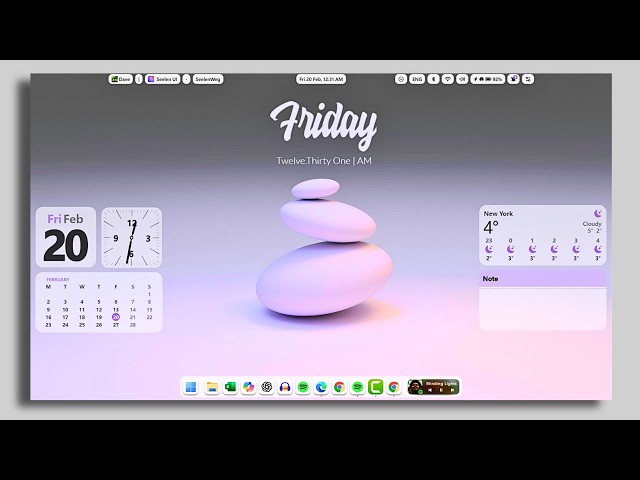macOS-Inspired Dock on Windows 11