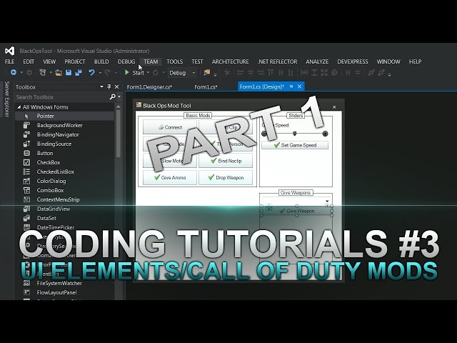 Jtag Coding Tutorials #3 Part 1 Using Different UI Elements