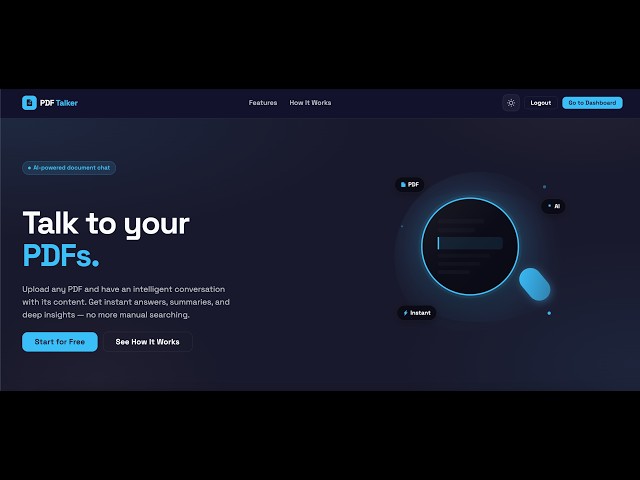 AI Pdf Talker - Portfolio Project Demo