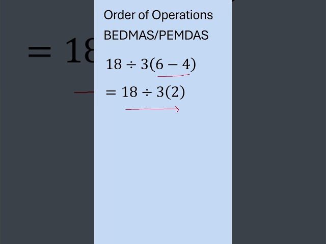 BEDMAS - Order of operations